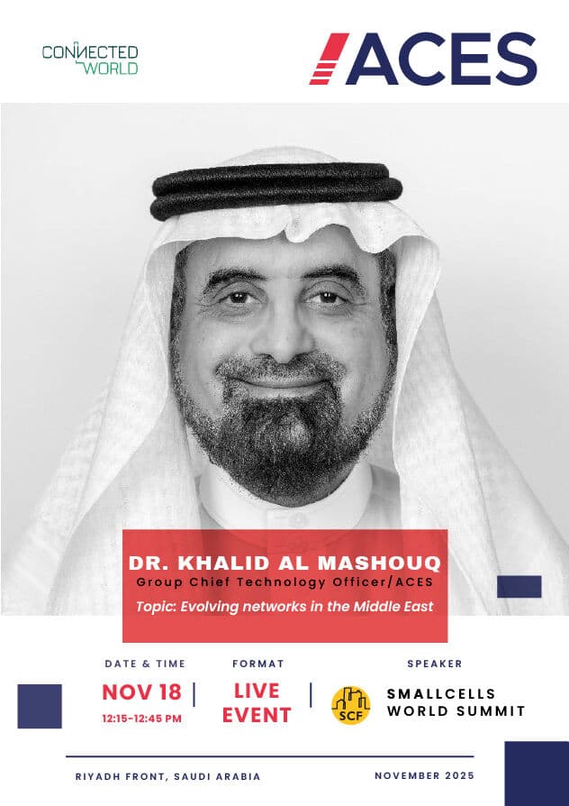 Don't miss Dr. Prof Khalid AlMashouq, Group CTO, speaking insightful talk at the connected world KSA Small Cells…