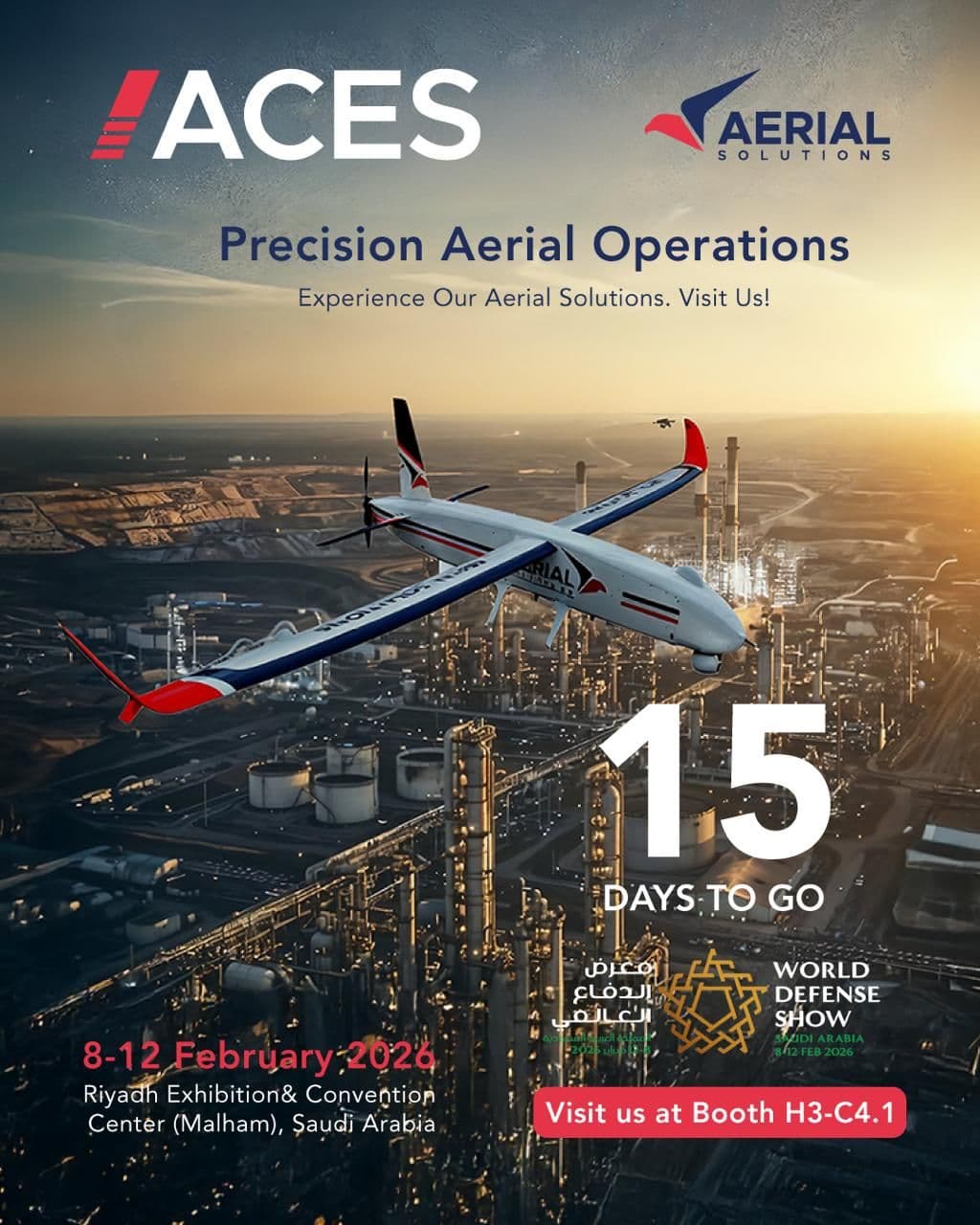 15 days to go! Join us at WDS2026 and experience Aerial Solutions innovations.