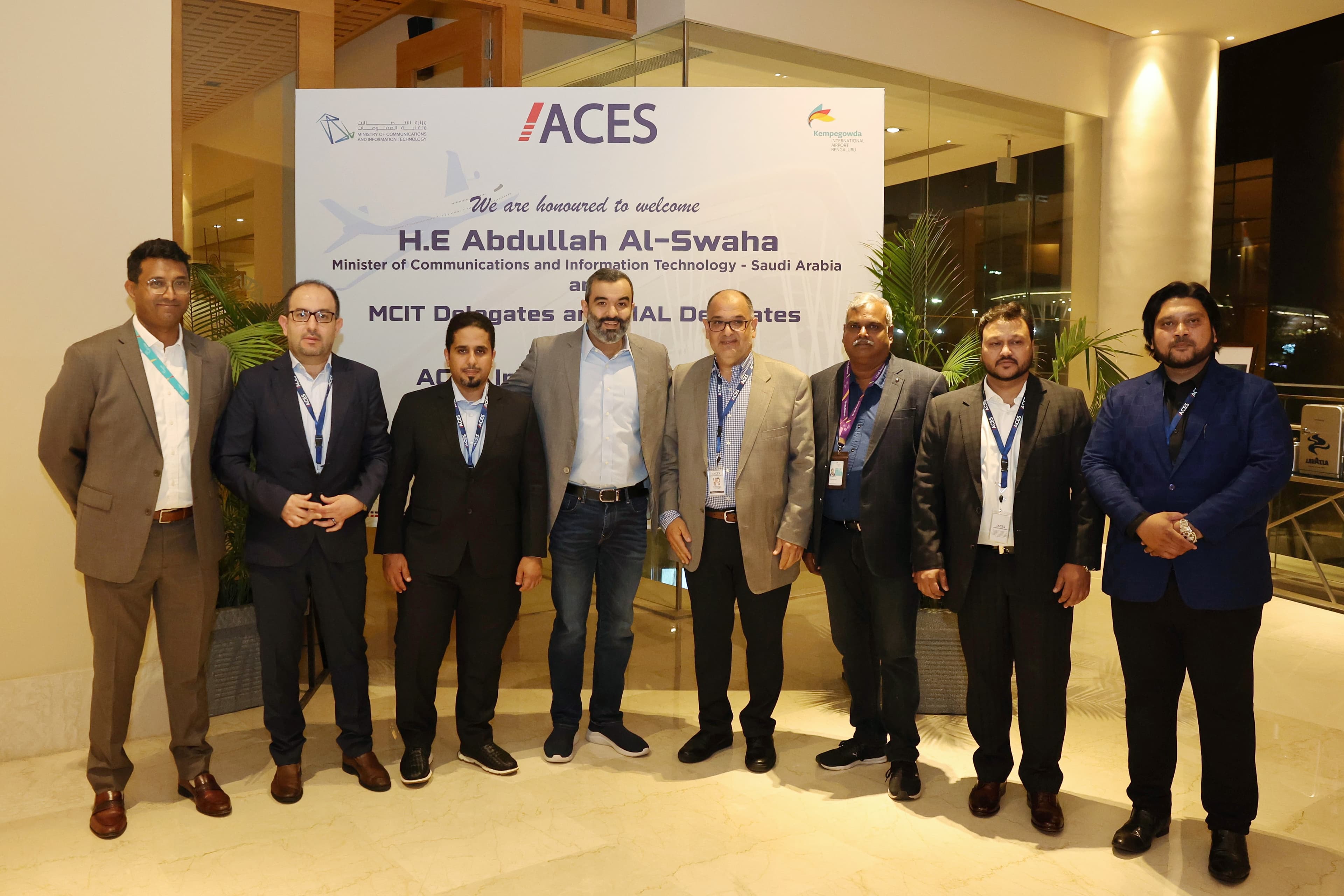 H.E Eng. Abdullah Al-Swaha, Minister of Communications and Information Technology -visit ACES india