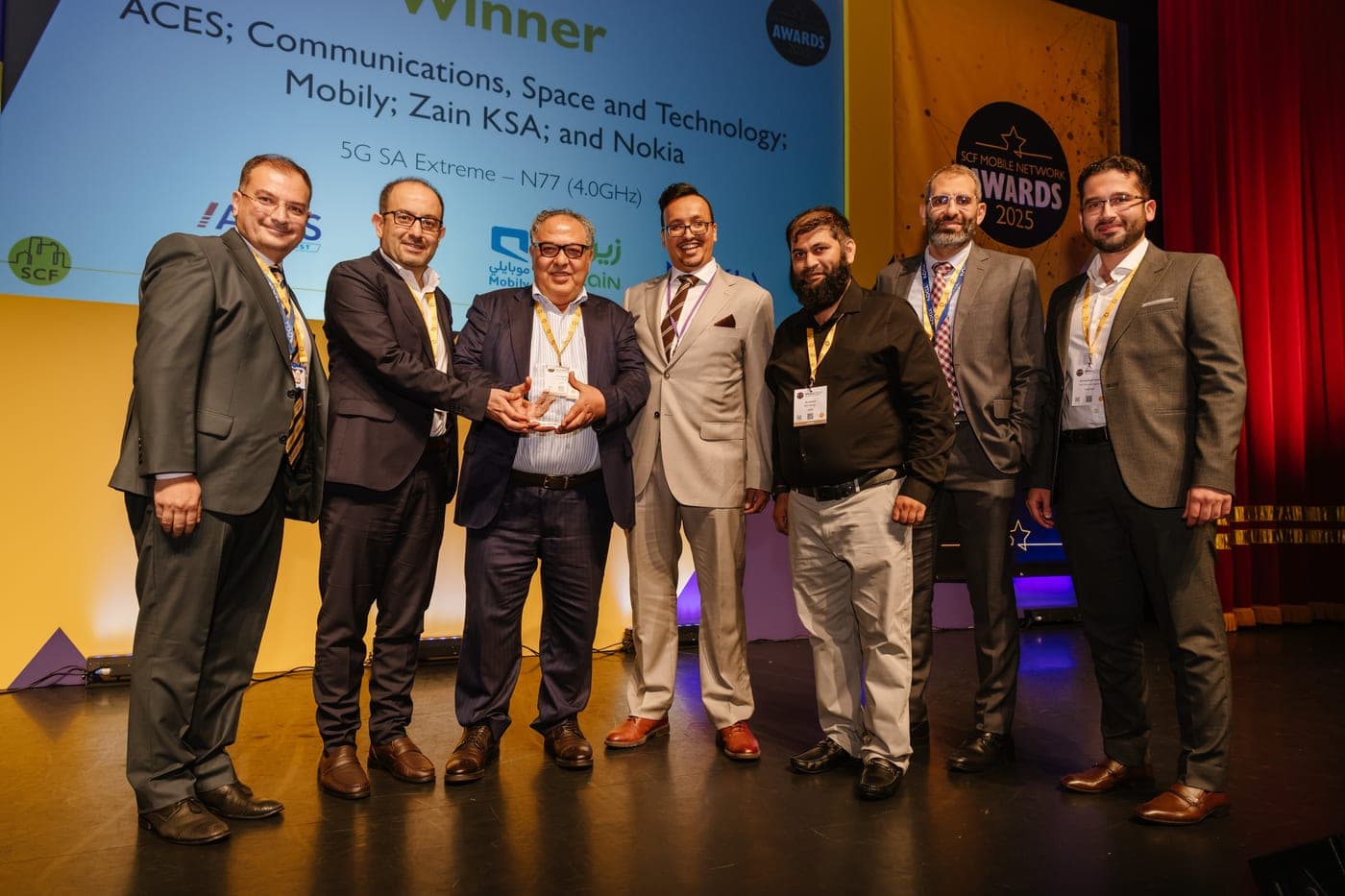 Small Cell Forum 2025 award — 5G SA Extreme N77 (KSA), with CST, Mobily, Zain KSA and Nokia